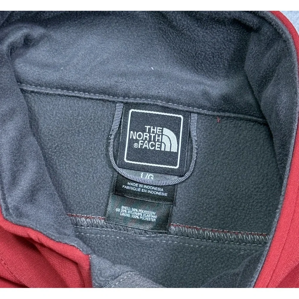 The North Face Apex Soft Shell Jacket Mens L Red Fleece Lined Gorpcore Woodsy